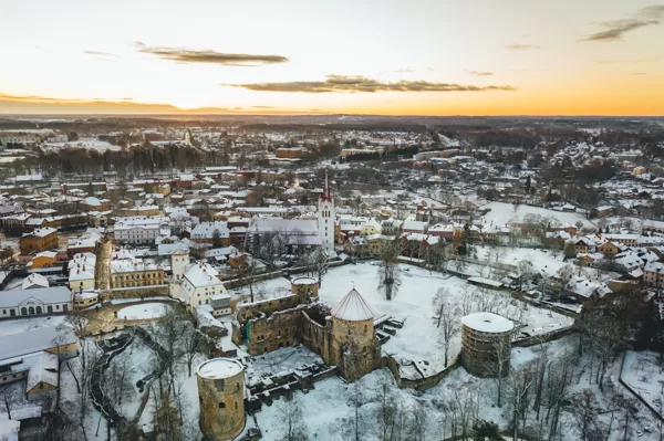 Cēsis no putna lidojuma | 2019. decembris
